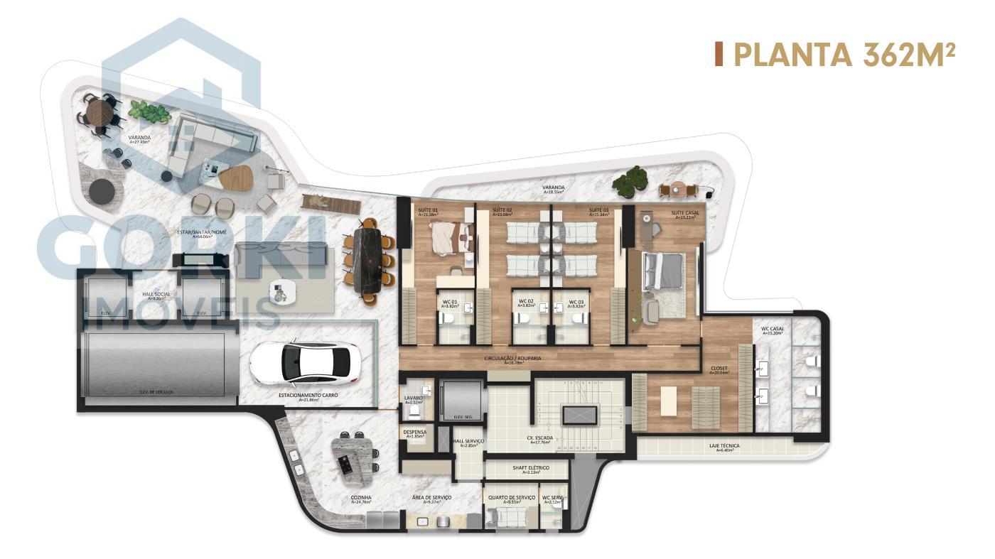 Apartamento, 4 quartos, 369 m² - Foto 24