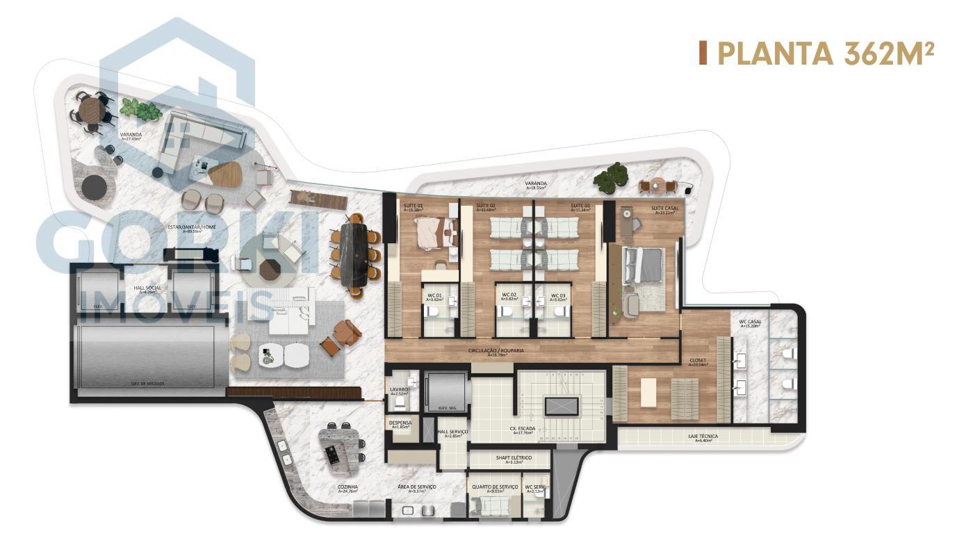 Apartamento, 4 quartos, 369 m² - Foto 25