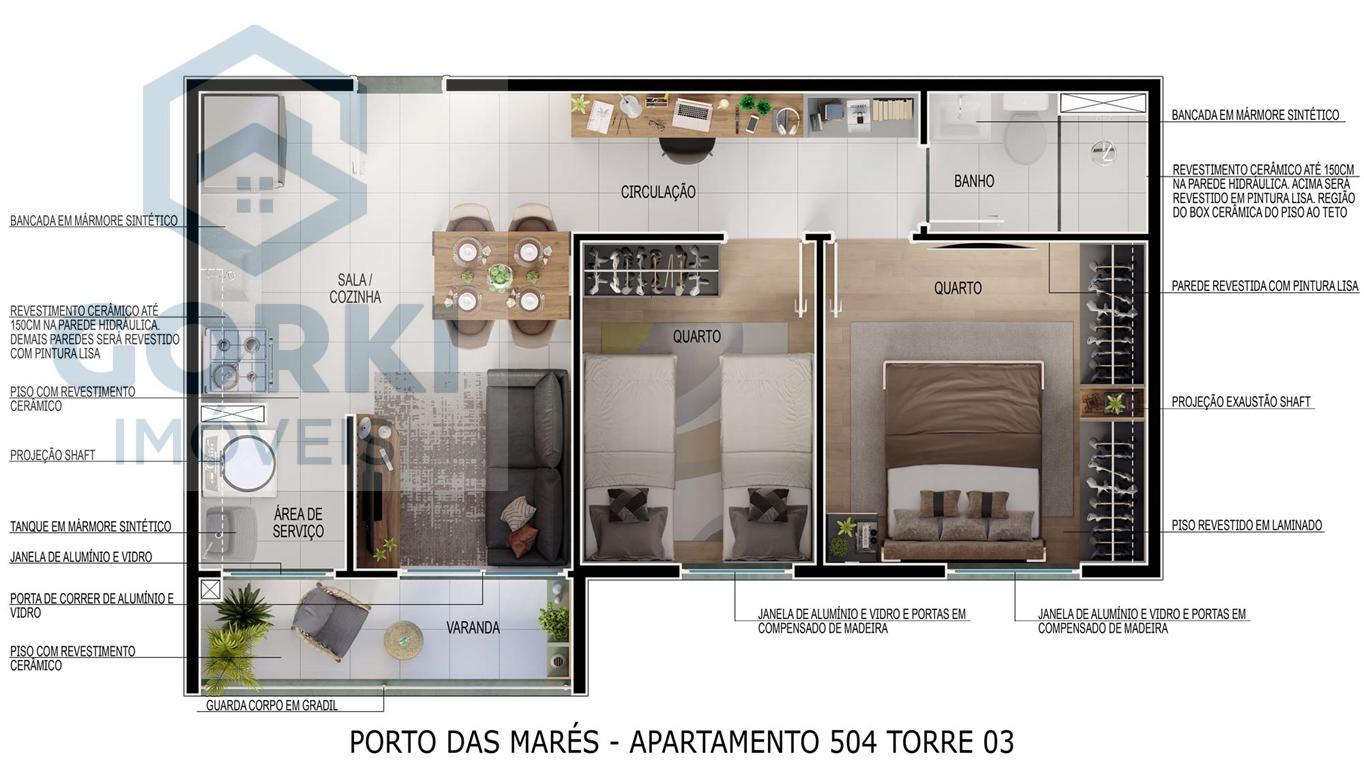 Apartamento, 2 quartos, 45 m² - Foto 24