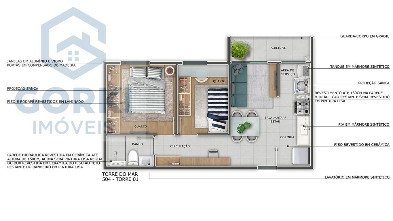 Apartamento, 2 quartos, 39 m² - Foto 19