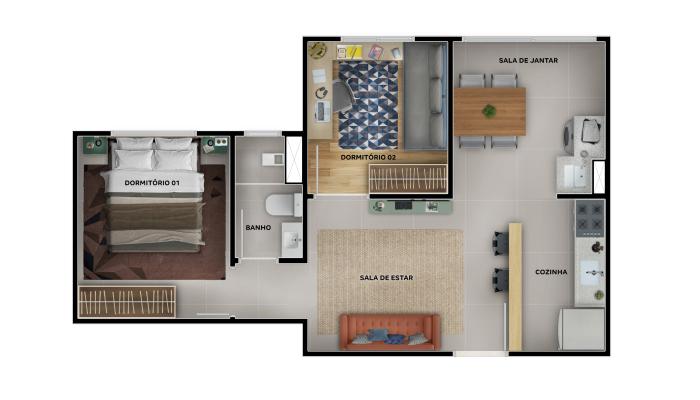 Apartamento, 2 quartos, 38 m² - Foto 17