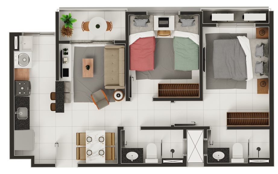 Apartamento, 2 quartos, 51 m² - Foto 20