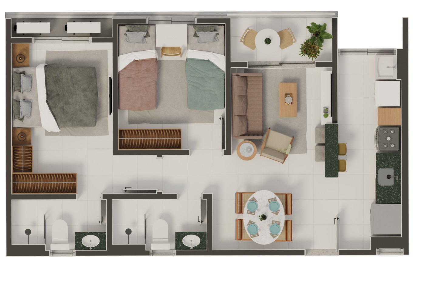 Apartamento, 2 quartos, 51 m² - Foto 21