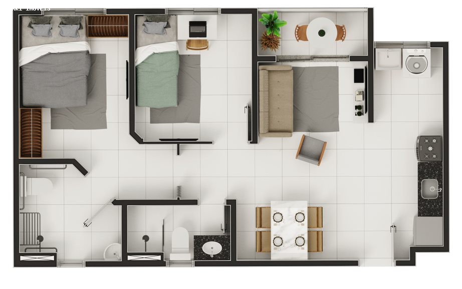 Apartamento, 2 quartos, 51 m² - Foto 22