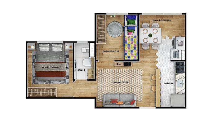 Apartamento, 2 quartos, 38 m² - Foto 16