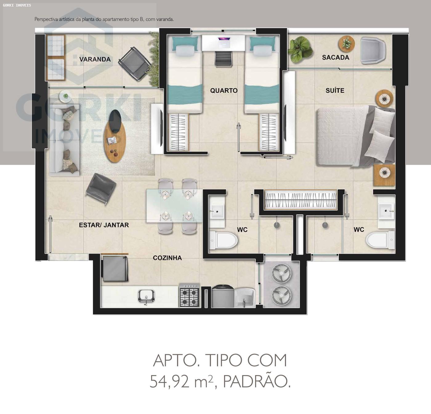 Apartamento, 2 quartos, 54 m² - Foto 16
