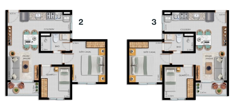 Apartamento, 3 quartos, 54 m² - Foto 19