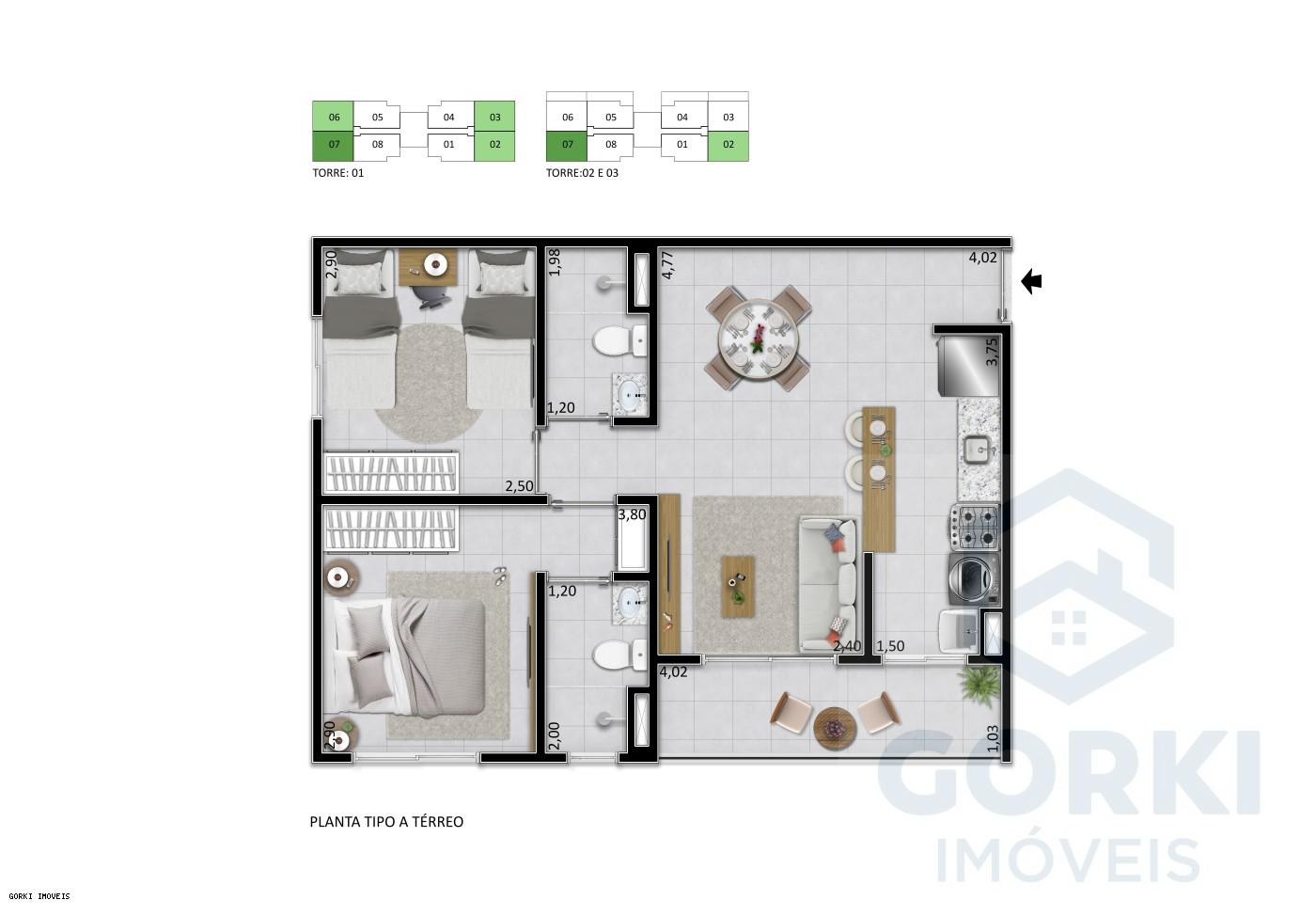 Apartamento, 2 quartos, 48 m² - Foto 24