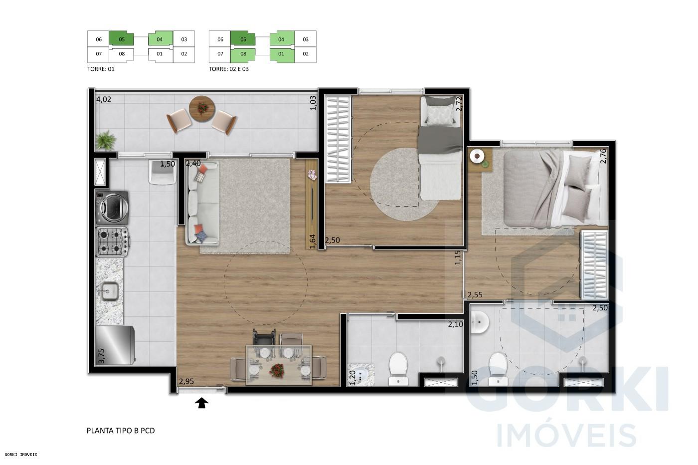 Apartamento, 2 quartos, 48 m² - Foto 26