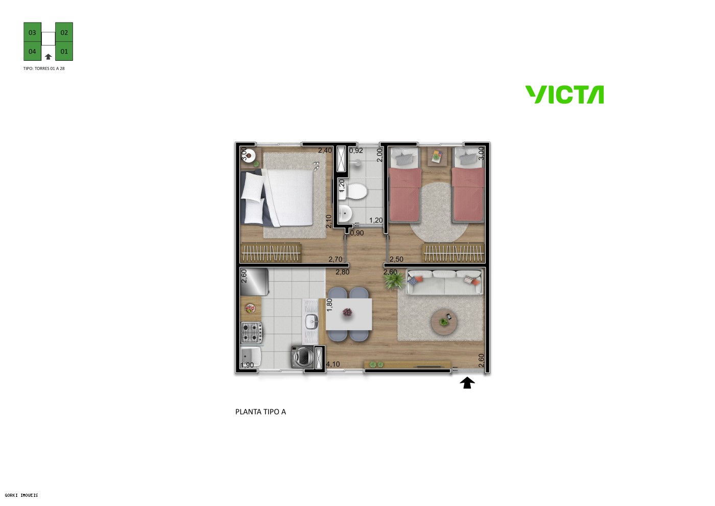 Apartamento, 2 quartos, 38 m² - Foto 22