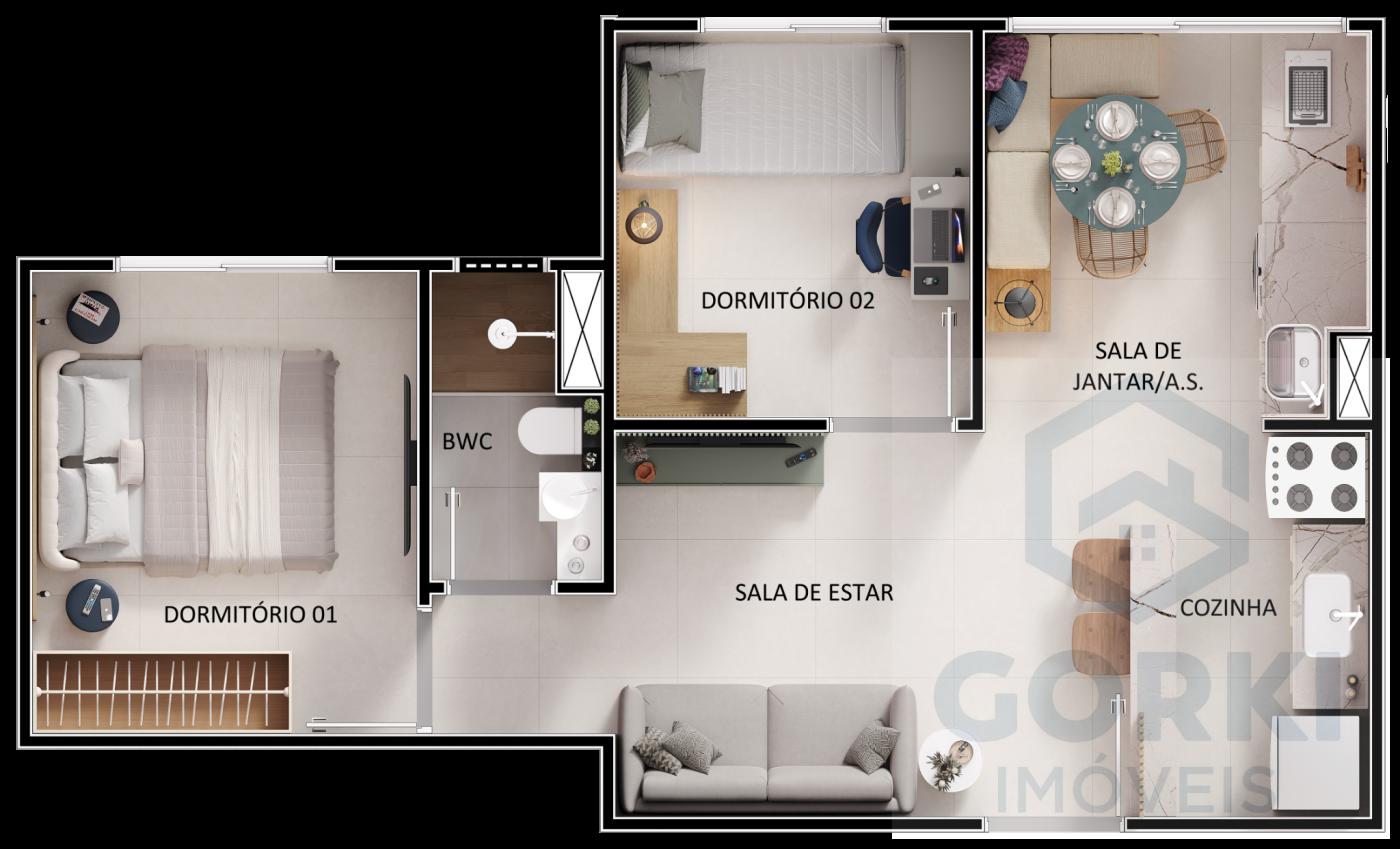 Apartamento, 2 quartos, 38 m² - Foto 20
