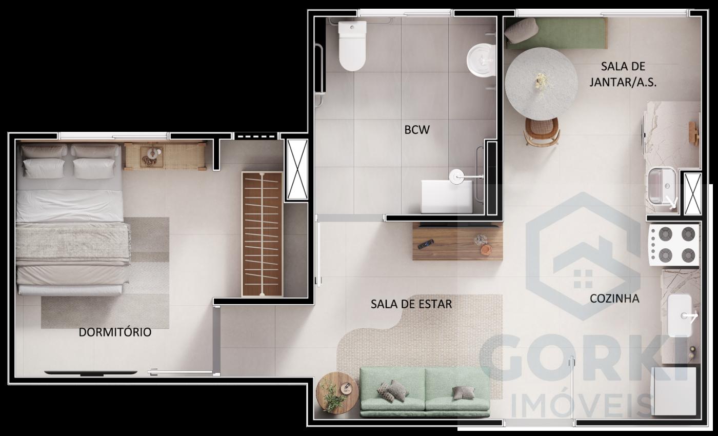Apartamento, 2 quartos, 38 m² - Foto 21