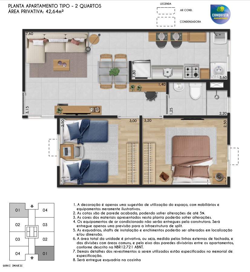 Apartamento, 2 quartos, 42 m² - Foto 16