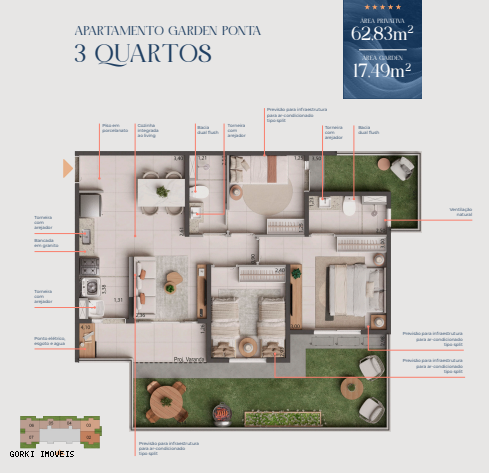 Apartamento, 2 quartos, 50 m² - Foto 42