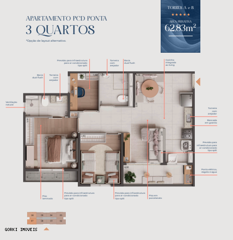 Apartamento, 2 quartos, 50 m² - Foto 45